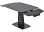 Стол BALDE 120 MATT BLACK MARBLE SOLID CERAMIC / BLACK, ®DISAUR