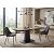 Стол BALDE 140 GLOSS AMBER JADE SOLID CERAMIC / BLACK, ®DISAUR