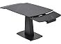 Стол BALDE 140 MATT BLACK MARBLE SOLID CERAMIC / BLACK, ®DISAUR