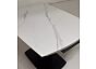 Стол BALDE 140 MATT WHITE MARBLE SOLID CERAMIC / BLACK, ®DISAUR