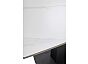 Стол BALDE 140 MATT WHITE MARBLE SOLID CERAMIC / BLACK, ®DISAUR