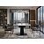 Стол BALDE 140 MATT WHITE MARBLE SOLID CERAMIC / BLACK, ®DISAUR
