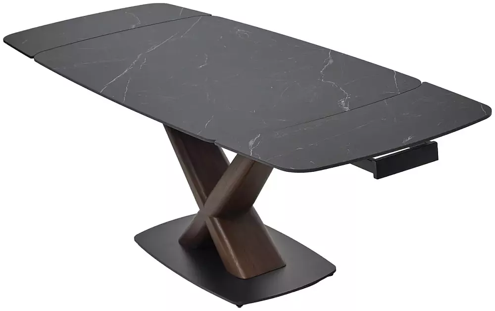 

Стол BLANCO 160 MATT BLACK MARBLE SOLID CERAMIC / Орех, Орех;черный