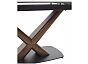 Стол BLANCO 160 MATT BLACK MARBLE SOLID CERAMIC / Орех