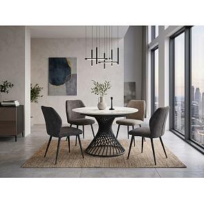 Стол BUENO 120 GLOSS GOLDEN JADE SOLID CERAMIC / BLACK