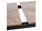 Стол CORNER 120 GLOSS AMBER JADE SOLID CERAMIC / BLACK
