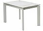 Стол CORNER 120 GLOSS GOLDEN JADE SOLID CERAMIC / WHITE