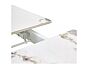 Стол CORNER 120 GLOSS GOLDEN JADE SOLID CERAMIC / WHITE
