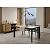Стол CORNER 120 HIGH GLOSS STATUARIO керамика, стекло/ черный каркас