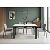Стол CORNER 120 MATT WHITE MARBLE SOLID CERAMIC / BLACK