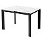 Стол CORNER 120 MATT WHITE MARBLE SOLID CERAMIC / BLACK Стол CORNER 120 MATT WHITE MARBLE SOLID CERAMIC / BLACK