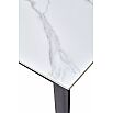 tumb 3 - Стол CORNER 120 MATT WHITE MARBLE SOLID CERAMIC / BLACK