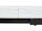 Стол CORNER 120 MATT WHITE MARBLE SOLID CERAMIC / BLACK