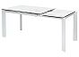 Стол CORNER 120 MATTE STATUARIO Белый мрамор матовый керамика, стекло/ белый каркас