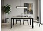 Стол CREMONA 140 KL-61 под дерево, итальянская керамика/ черный каркас, ®DISAUR