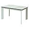 Стол CREMONA 160 KL-188 Контрастный мрамор / белый каркас
