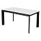 Стол CREMONA 160 KL-99 Белый мрамор матовый, итальянская керамика / черный каркас