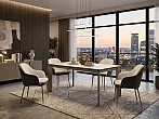 Стол CREMONA 180 KL-105, итальянская керамика/ Тауп
