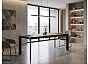 Стол CREMONA 180 KL-61 Под дерево, итальянская керамика / черный каркас