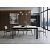 Стол CREMONA 180 KL-99 Белый мрамор матовый, итальянская керамика / черный каркас