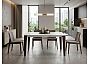Стол ESMIR 160 MATTE ARABESCATO SOLID CERAMIC/ орех, ®DISAUR