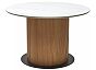 Стол MESA D120 цвет БЕЛЫЙ МРАМОР M326 / Каркас OAK