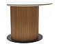 Стол MESA D120 цвет БЕЛЫЙ МРАМОР M326 / Каркас OAK