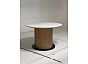 Стол MESA D120 цвет БЕЛЫЙ МРАМОР M326 / Каркас OAK
