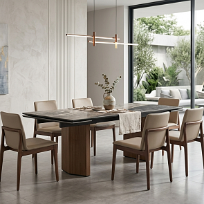 Стол МОЦАРТ 200 AMADEUS POLISHED, керамика / Дуб монтана М-City