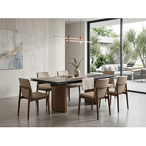Стол МОЦАРТ 200 AMADEUS POLISHED, керамика / Дуб монтана М-City