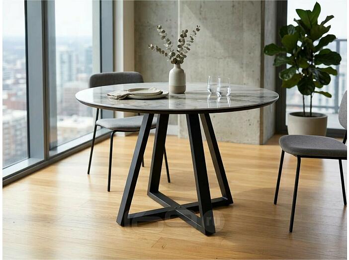 Стол обеденный Юпитер Серый 1000*770*1000