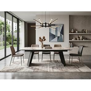 Стол ODIN 200 TL-312, испанская керамика / темно-серый каркас, ®DISAUR