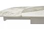 Стол RIVOLI 140 GLOSS LUXURY PANDORA SOLID CERAMIC / WHITE