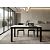 Стол TME-6931 MBH SWEDEN белый мрамор / BB темный орех M-City