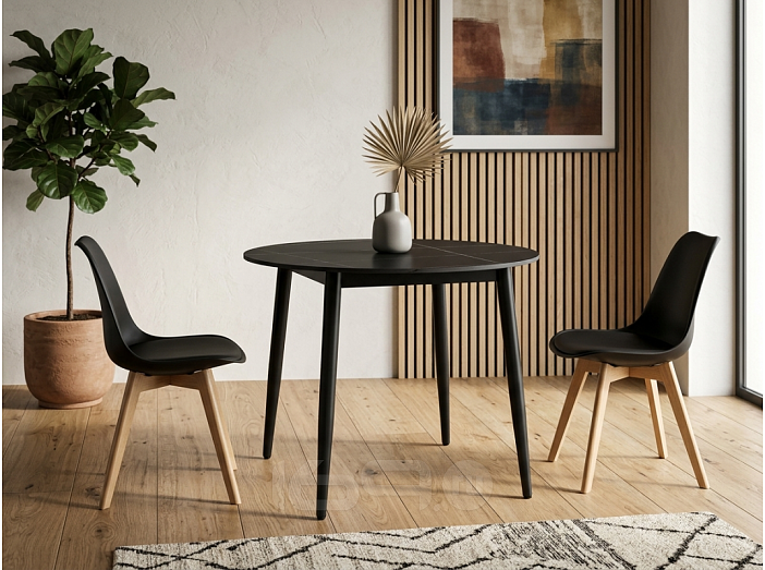 Стол Uni-Form-R.2B SBlack/Black Matt Laurent 727*800*800