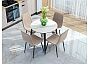 Стол Uni-Form-R.2B SBlack/White Matt Marble 727*800*800 Каменная плита