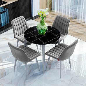 Стол Uni-Form-R.2B SGrey/Black Matt Laurent 727*800*800
