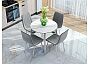 Стол Uni-Form-R.2B SGrey/White Matt Marble 727*800*800 Каменная плита