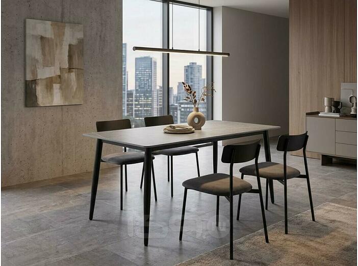 Стол Uni-Form-S2.2B SBlack/Grey Matt Cliff 727*1300*700