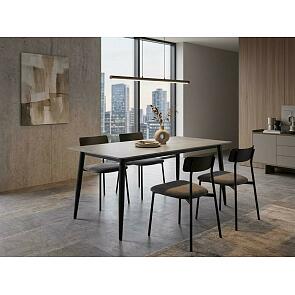 Стол Uni-Form-S2.2B SBlack/Grey Matt Cliff 727*1300*700