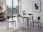 Стол Uni-Form-S2.2B SBlack/White Matt Marble 727*1300*700