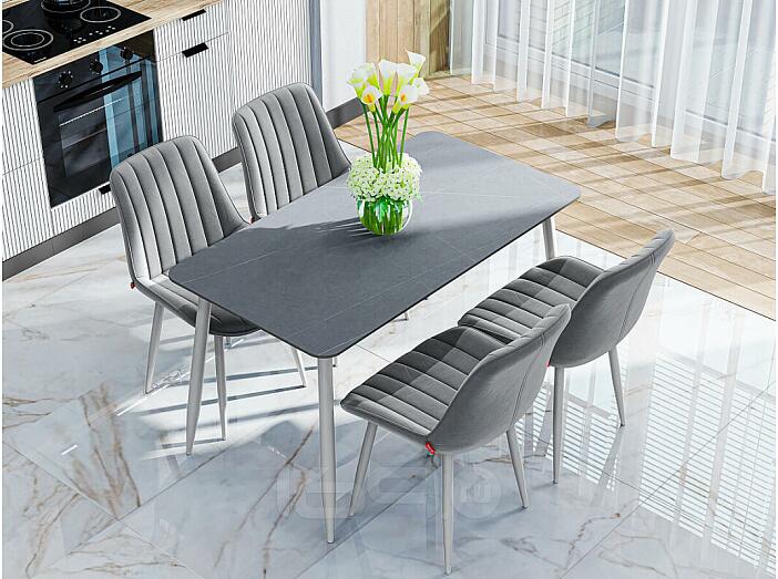 Стол Uni-Form-S2.2B SGrey/Grey Matt Cliff 727*1300*700