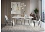Стол Uni-Form-S2.2B SGrey/White Gloss Marble 727*1300*700