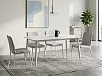 Стол Uni-Form-S2.2B SGrey/White Matt Marble 727*1300*700
