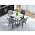 Стол Uni-Form-S.2B SBlack/White Gloss Marble 727*800*800
