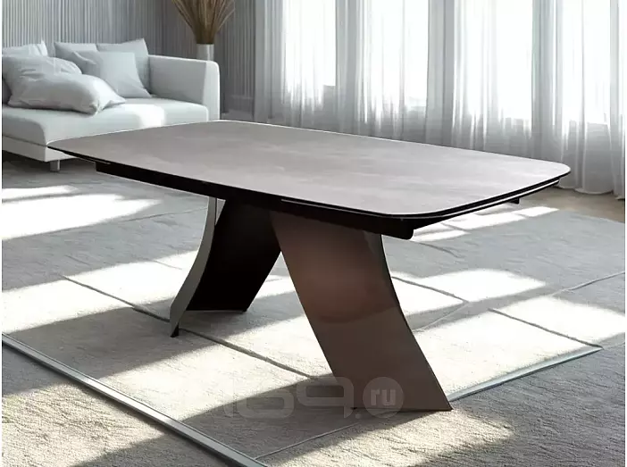 Стол YON 180 TL-109, испанская керамика / Шоколадное золото каркас, ®DISAUR