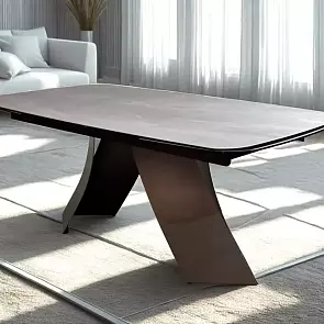 Стол YON 180 TL-109, испанская керамика / Шоколадное золото каркас, ®DISAUR