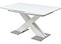 Стол CONTI 140 WHITE GLASS белый глянец