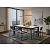 Стол CREMONA 140 HIGH GLOSS STATUARIO Белый мрамор глянцевый, керамика/ черный