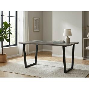 Стол Эльпатия 150 дуб ришелье/черный матовый